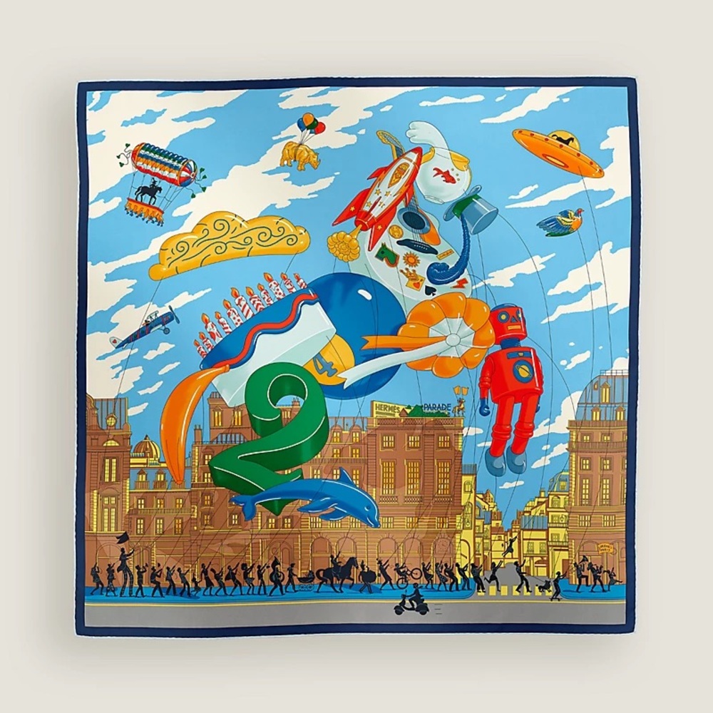 Hermes Parade Scarf 90